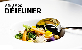 Affichage du Menu Moo | Restaurant Étoile Michelin Barcelone | Hotel Omm | Roca Moo