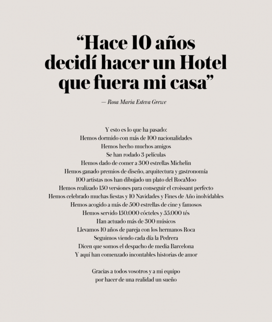 2003-13: ¡Hoy el Hotel Omm cumple 10 años! | Hotel de Cinco Estrellas en Barcelona | Hotel Omm | Whatsup
