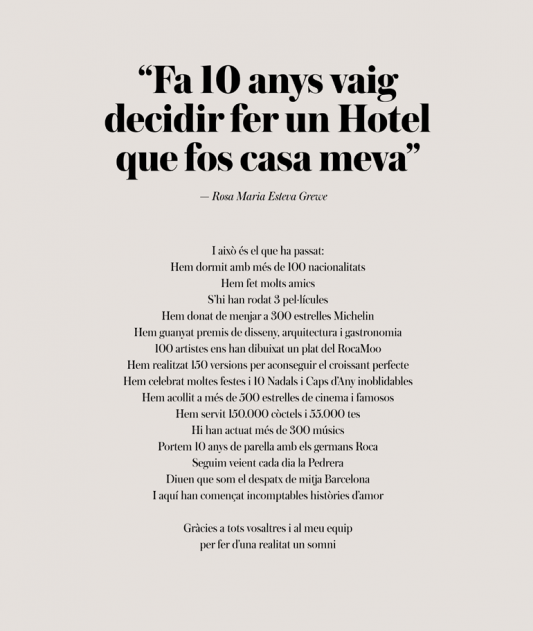 2003-13: Avui l’Hotel Omm compleix 10 anys! | Hotel de Cinc Estrelles a Barcelona | Hotel Omm | Whatsup